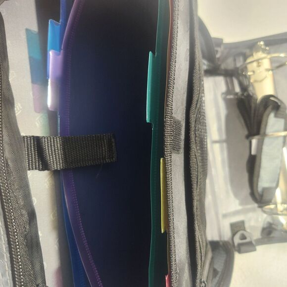 Zip Tab, Zip Binder w/ 5-Sub. File, Black, 3" Cap D-156-B New! Back To School - Picture 4 of 9